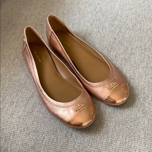 COACH Chelsea Rose Gold Flats